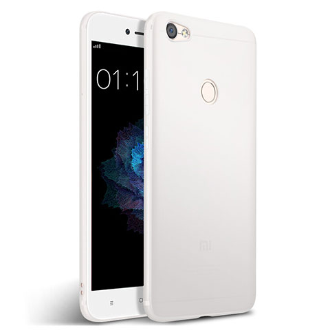 Custodia Silicone Morbida Lucido per Xiaomi Redmi Note 5A Prime Bianco