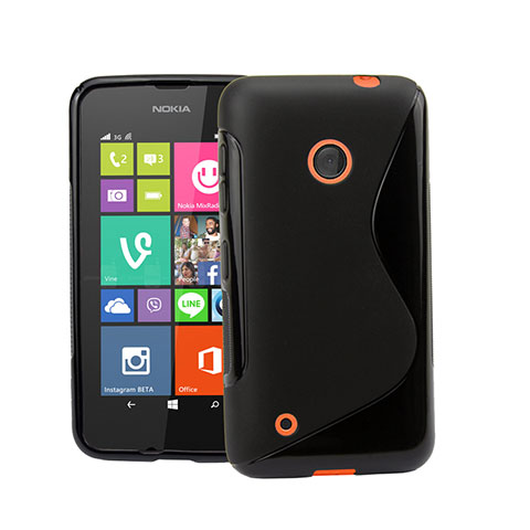 Custodia Silicone Morbida S-Line per Nokia Lumia 530 Nero