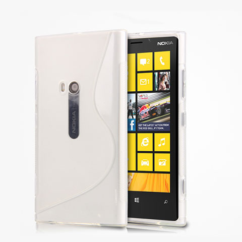 Custodia Silicone Morbida S-Line per Nokia Lumia 920 Bianco