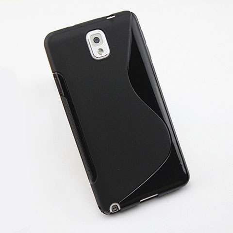 Custodia Silicone Morbida S-Line per Samsung Galaxy Note 3 N9000 Nero