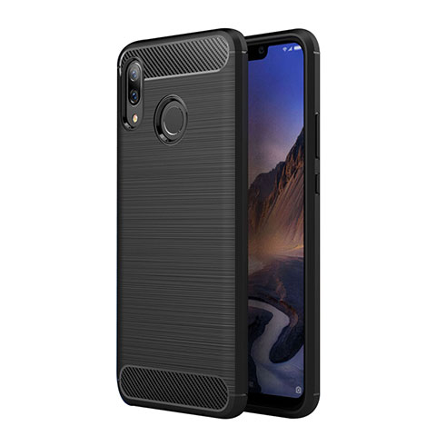 Custodia Silicone Morbida Spigato per Huawei Nova 3i Nero