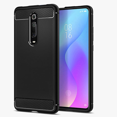 Custodia Silicone Morbida Spigato per Xiaomi Mi 9T Pro Nero