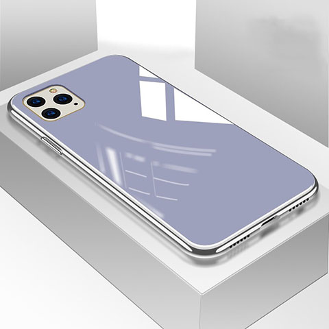 Custodia Silicone Specchio Laterale Cover M01 per Apple iPhone 11 Pro Blu