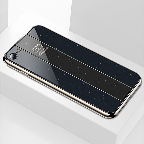Custodia Silicone Specchio Laterale Cover M01 per Apple iPhone 6 Plus Nero