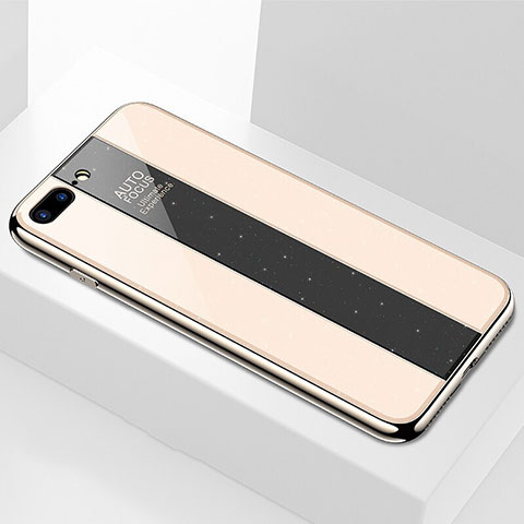 Custodia Silicone Specchio Laterale Cover M01 per Apple iPhone 7 Plus Oro