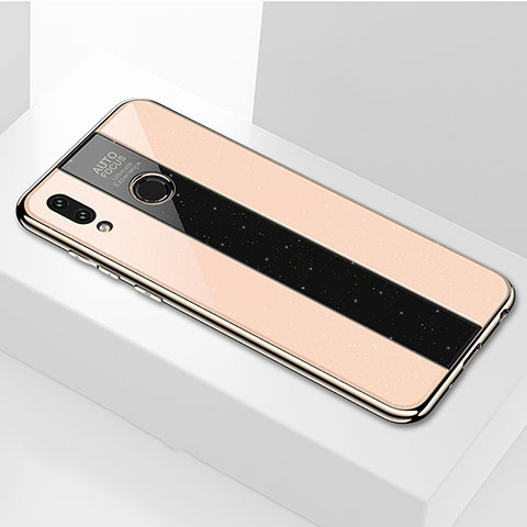 Custodia Silicone Specchio Laterale Cover M01 per Huawei P Smart (2019) Oro