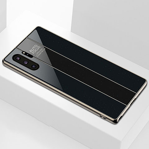 Custodia Silicone Specchio Laterale Cover M01 per Samsung Galaxy Note 10 Plus 5G Nero