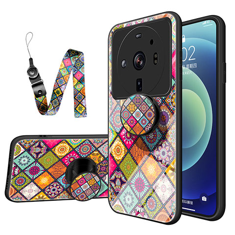 Custodia Silicone Specchio Laterale Cover M01 per Xiaomi Mi 12 Ultra 5G Multicolore