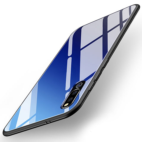 Custodia Silicone Specchio Laterale Cover M02 per Huawei Honor Magic 2 Blu