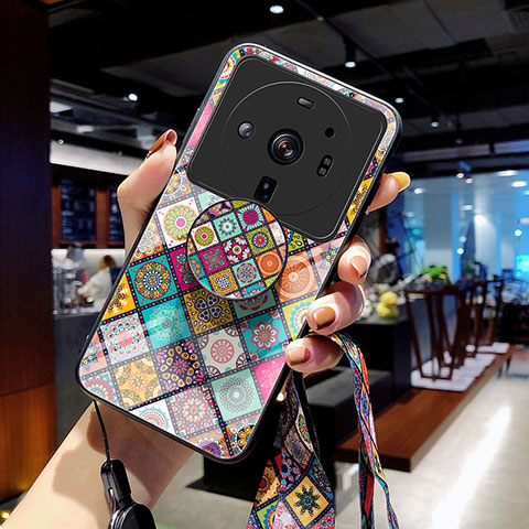 Custodia Silicone Specchio Laterale Cover M02 per Xiaomi Mi 12 Ultra 5G Multicolore