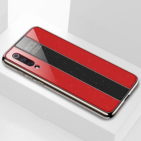 Custodia Silicone Specchio Laterale Cover M02 per Xiaomi Mi 9 Lite Rosso