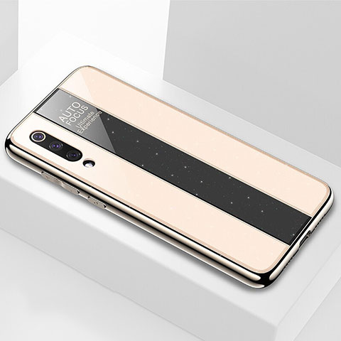 Custodia Silicone Specchio Laterale Cover M02 per Xiaomi Mi 9 Pro 5G Oro