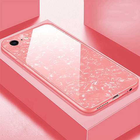 Custodia Silicone Specchio Laterale Cover P01 per Apple iPhone 6 Plus Oro Rosa