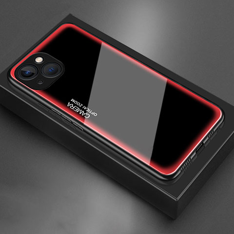 Custodia Silicone Specchio Laterale Cover per Apple iPhone 13 Mini Rosa