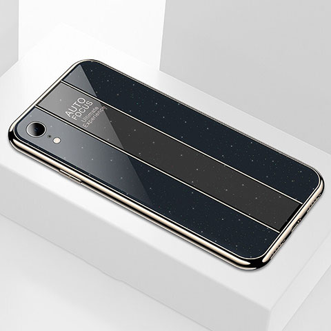 Custodia Silicone Specchio Laterale Cover per Apple iPhone XR Nero