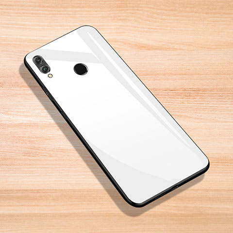 Custodia Silicone Specchio Laterale Cover per Huawei Enjoy Max Bianco