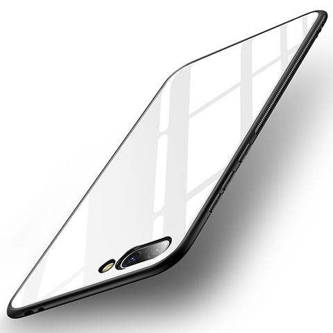 Custodia Silicone Specchio Laterale Cover per Huawei Honor 10 Bianco