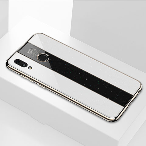 Custodia Silicone Specchio Laterale Cover per Huawei Honor 8X Bianco