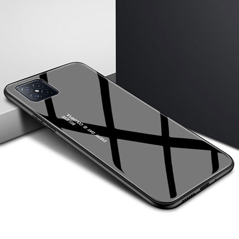 Custodia Silicone Specchio Laterale Cover per Huawei Nova 8 SE 5G Nero