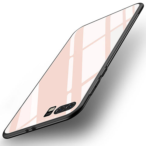 Custodia Silicone Specchio Laterale Cover per Huawei P10 Plus Rosa