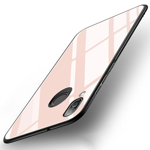 Custodia Silicone Specchio Laterale Cover per Huawei P20 Lite Oro Rosa