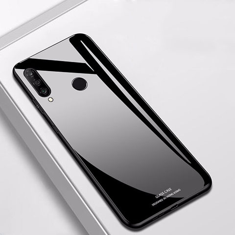 Custodia Silicone Specchio Laterale Cover per Huawei P30 Lite Nero