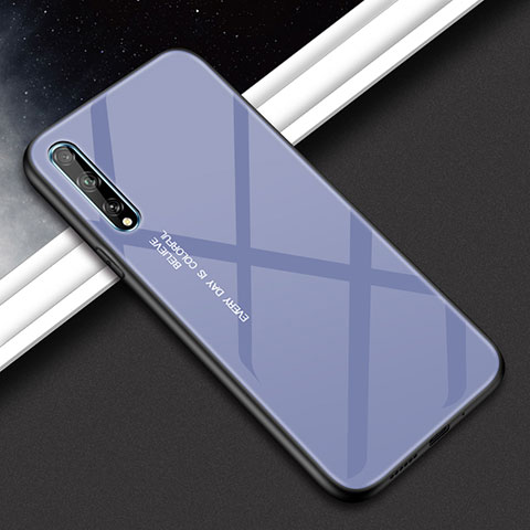 Custodia Silicone Specchio Laterale Cover per Huawei Y8p Grigio