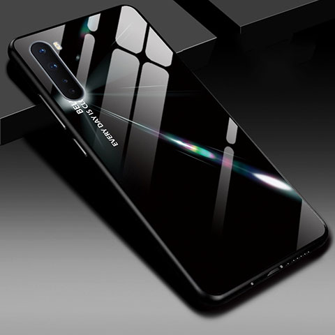 Custodia Silicone Specchio Laterale Cover per OnePlus Nord Argento e Nero
