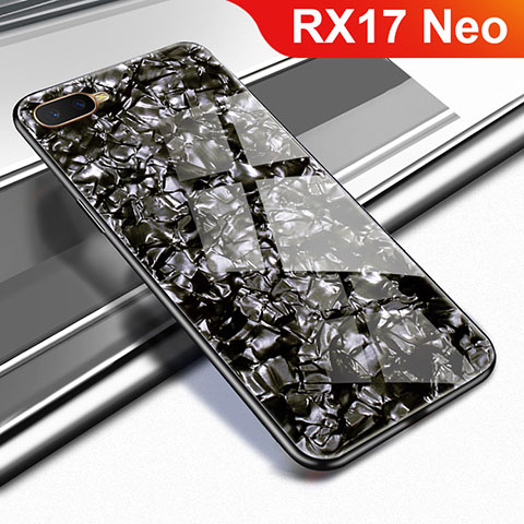 Custodia Silicone Specchio Laterale Cover per Oppo RX17 Neo Nero