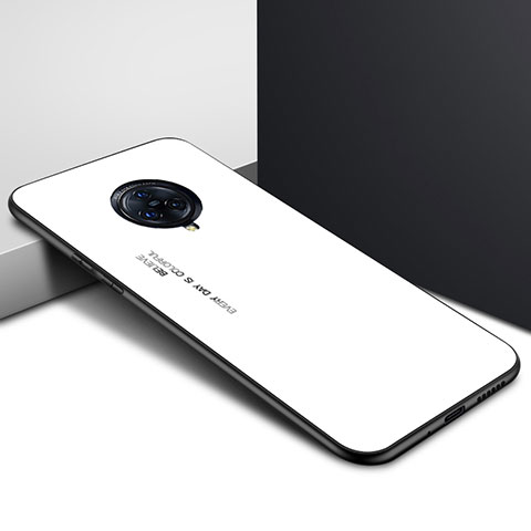 Custodia Silicone Specchio Laterale Cover per Vivo Nex 3 5G Bianco