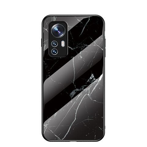 Custodia Silicone Specchio Laterale Cover per Xiaomi Mi 12S 5G Nero