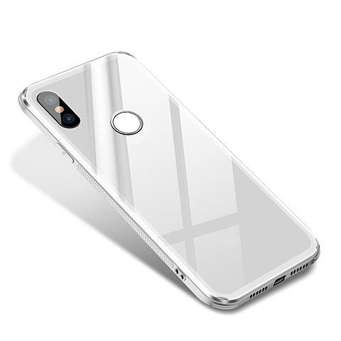 Custodia Silicone Specchio Laterale Cover per Xiaomi Mi 8 SE Bianco