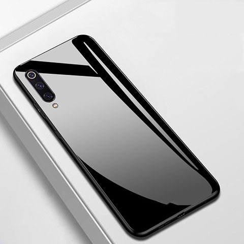 Custodia Silicone Specchio Laterale Cover per Xiaomi Mi A3 Nero