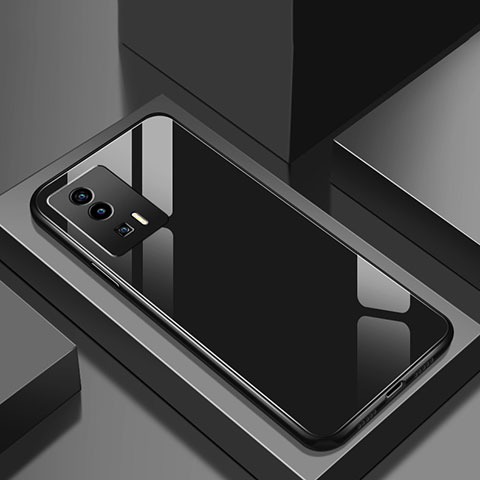 Custodia Silicone Specchio Laterale Cover per Xiaomi Poco F5 Pro 5G Nero