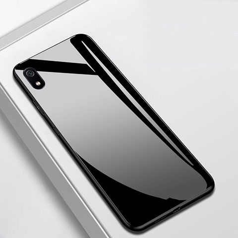 Custodia Silicone Specchio Laterale Cover per Xiaomi Redmi 7A Nero
