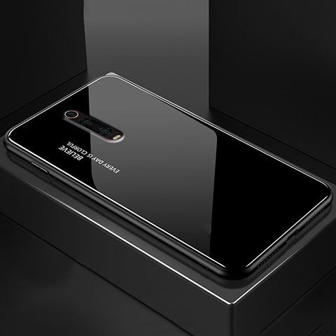 Custodia Silicone Specchio Laterale Cover per Xiaomi Redmi K20 Pro Nero