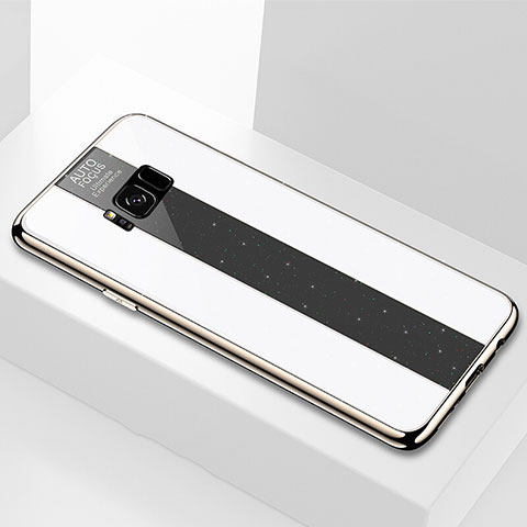 Custodia Silicone Specchio Laterale Cover S01 per Samsung Galaxy S8 Bianco
