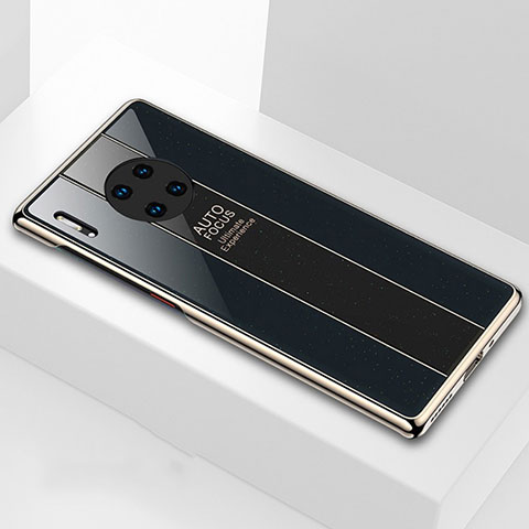 Custodia Silicone Specchio Laterale Cover T01 per Huawei Mate 30 Pro 5G Nero