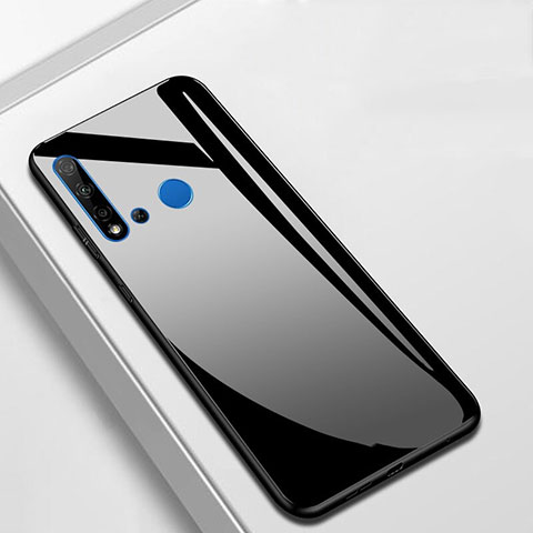 Custodia Silicone Specchio Laterale Cover T01 per Huawei Nova 5i Nero