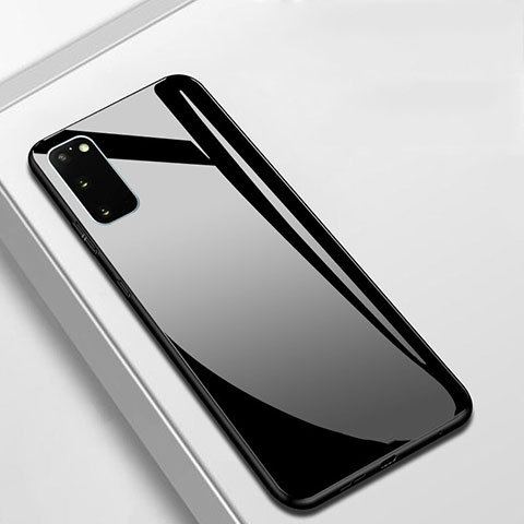 Custodia Silicone Specchio Laterale Cover T01 per Samsung Galaxy S20 Nero