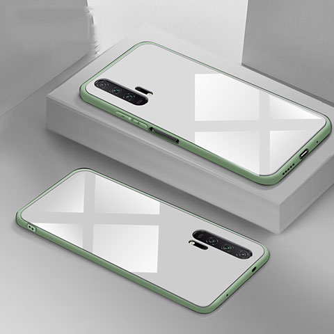 Custodia Silicone Specchio Laterale Cover T02 per Huawei Honor 20 Pro Bianco