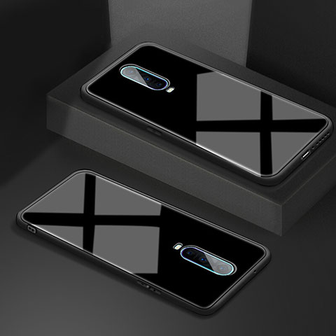 Custodia Silicone Specchio Laterale Cover T02 per Oppo RX17 Pro Nero