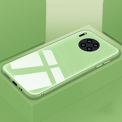 Custodia Silicone Specchio Laterale Cover T03 per Huawei Mate 30 Pro Verde