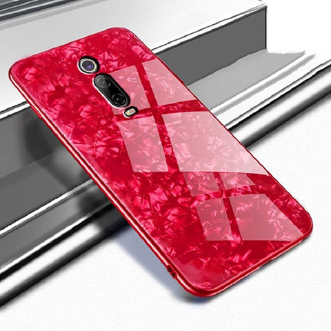 Custodia Silicone Specchio Laterale Cover T04 per Xiaomi Redmi K20 Pro Rosso