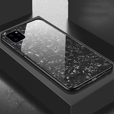Custodia Silicone Specchio Laterale Cover T06 per Apple iPhone 11 Pro Max Nero