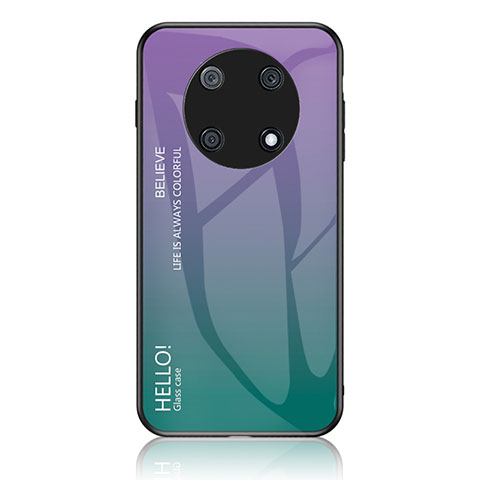 Custodia Silicone Specchio Laterale Sfumato Arcobaleno Cover LS1 per Huawei Enjoy 50 Pro Multicolore