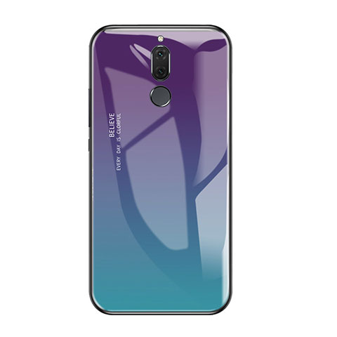 Custodia Silicone Specchio Laterale Sfumato Arcobaleno Cover per Huawei G10 Multicolore