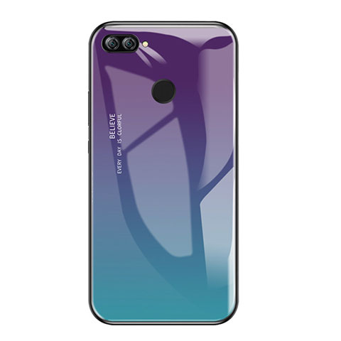 Custodia Silicone Specchio Laterale Sfumato Arcobaleno Cover per Huawei Honor 9i Multicolore