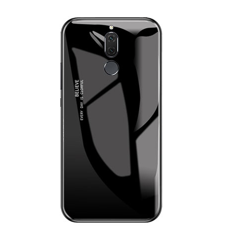 Custodia Silicone Specchio Laterale Sfumato Arcobaleno Cover per Huawei Maimang 6 Nero