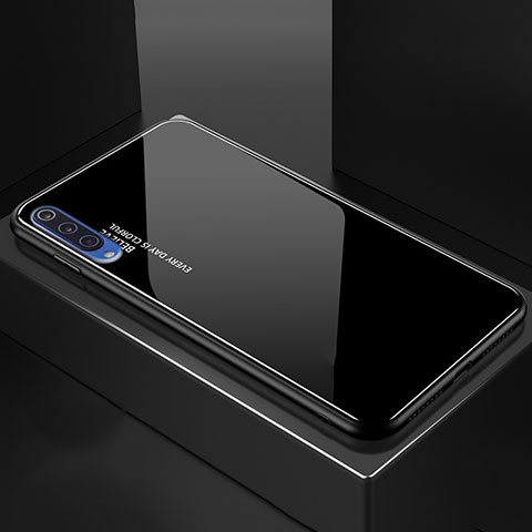Custodia Silicone Specchio Laterale Sfumato Arcobaleno Cover per Xiaomi Mi 9 Nero